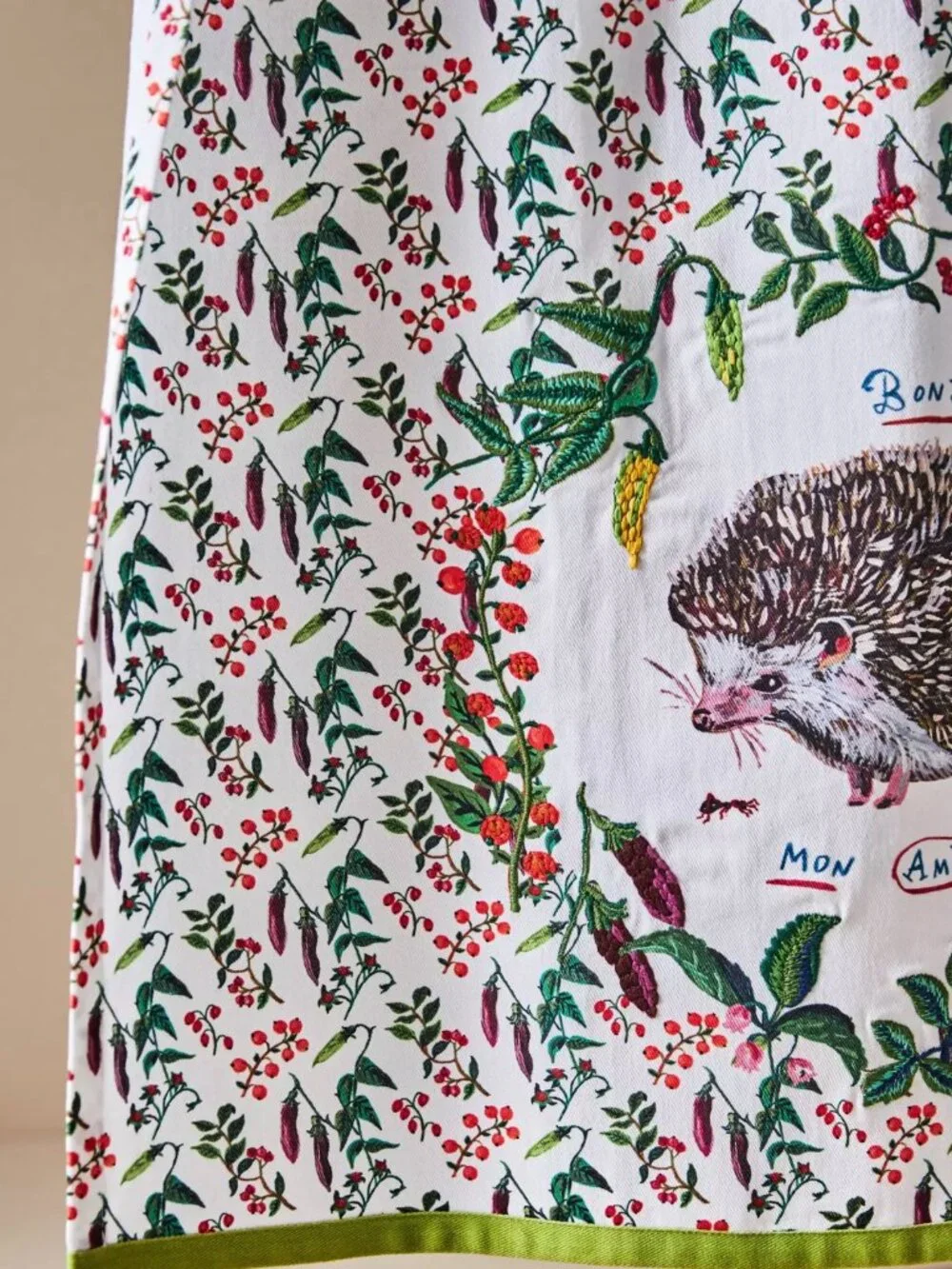 Anthropologie Natalie Lete Hedgehog Dish Towel